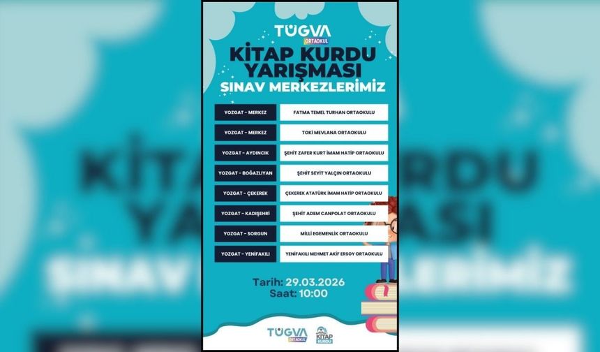 Yozgat’ta Kitap Kurtları Yarışıyor: Detaylar TÜGVA’dan Geldi