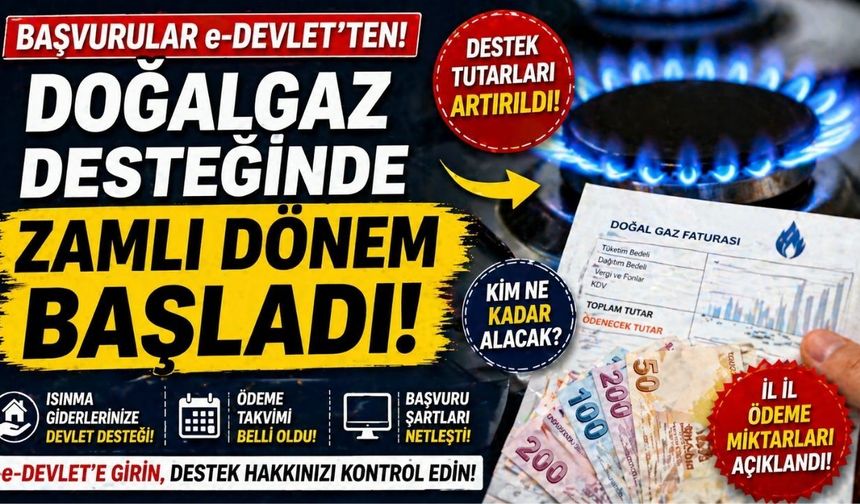 Doğalgaz Desteğinde Zamlı Dönem Başladı: Kim Ne Kadar Alacak?