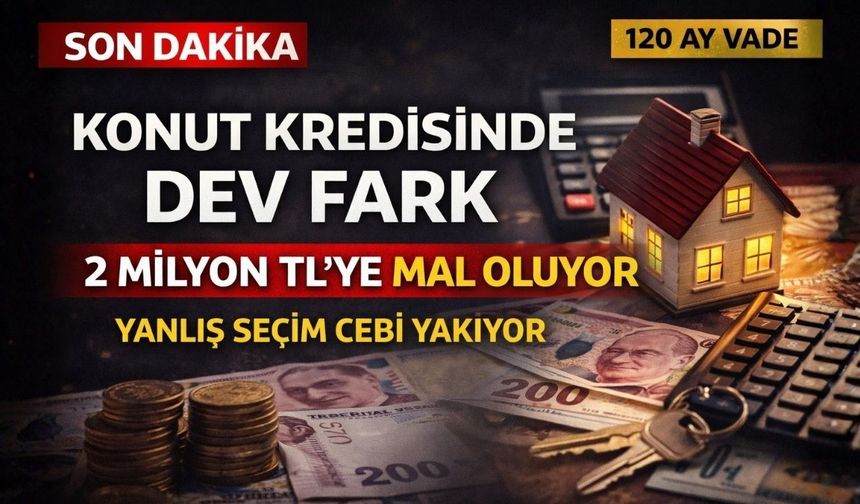 Konut Kredisinde Dev Fark: Yanlış Seçim 2 Milyon TL’ye Mal Oluyor