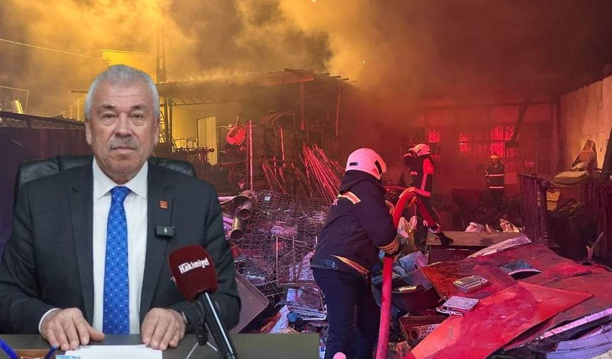 Sanayi Sitesi Yangını Sonrası Yozgat İl Başkanı Yaşar’dan Esnafa Mesaj