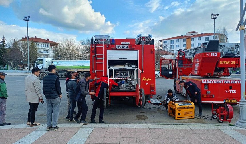 Saraykent’te İtfaiye Ekipleri Sahaya Hazır