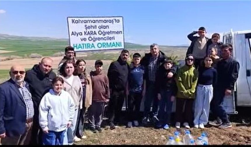 Sorgun’da Şehit Öğretmen ve Öğrenciler İçin Fidan Dikildi