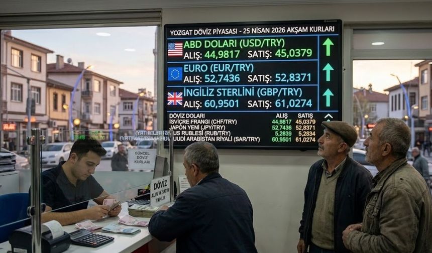 Yozgat Döviz Piyasasında Sıcak Gelişme: 25 Nisan Tablosu Netleşti!