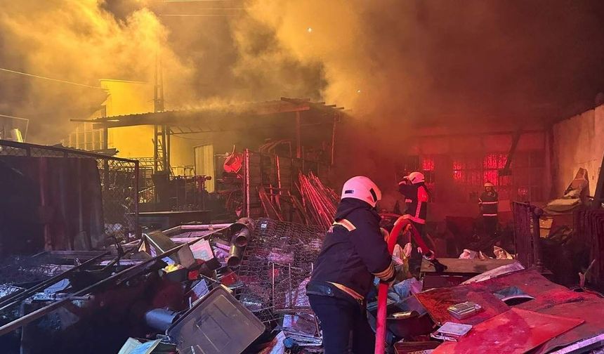 Yozgat Sanayisinde Panik: Alevler Kısa Sürede Yükseldi