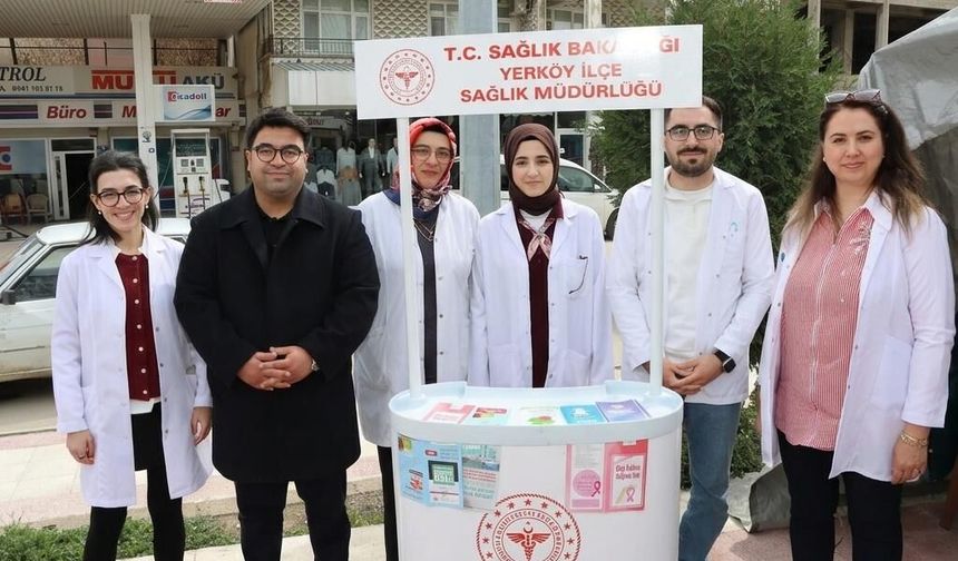 Yozgat'ın O İlçesinde Sağlık İçin Stant Kuruldu