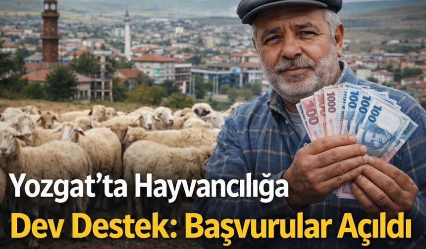 Yozgat’ta Hayvancılığa Dev Destek: Başvurular Açıldı