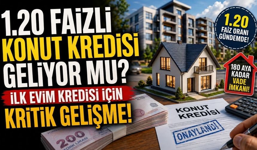 1.20 Faizli Konut Kredisi Geliyor mu? İlk Evim Kredisi İçin Kritik Gelişme!