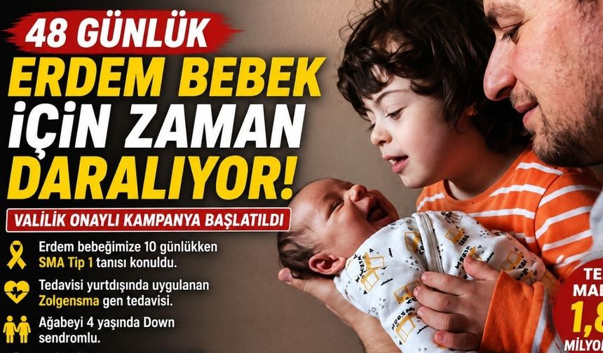 48 Günlük Erdem Bebek İçin Zaman Daralıyor! Valilik Onaylı Kampanya Başlatıldı
