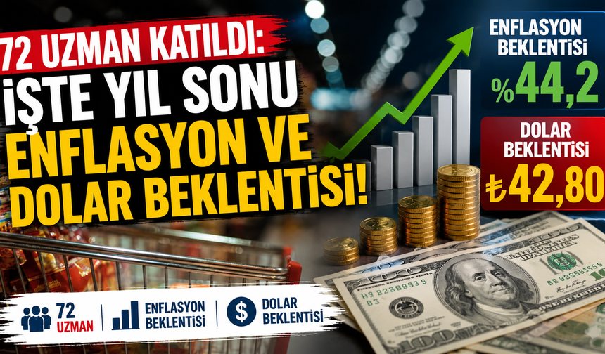72 uzman katıldı: İşte yıl sonu enflasyon ve dolar beklentisi!