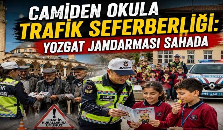 Camiden Okula Trafik Seferberliği: Yozgat Jandarması Sahada