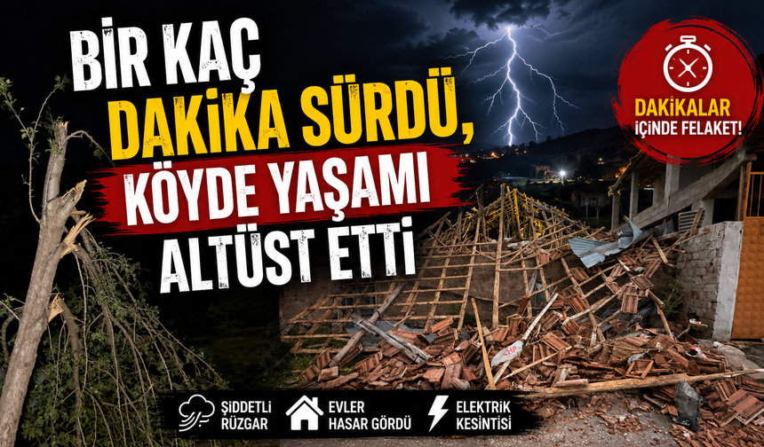 Birkaç Dakika Sürdü, Köyde Yaşamı Altüst Etti