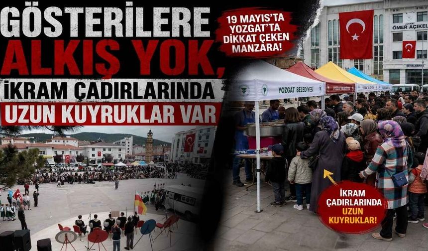 Gösterilere Alkış Yok, İkram Çadırlarında Uzun Kuyruklar Var