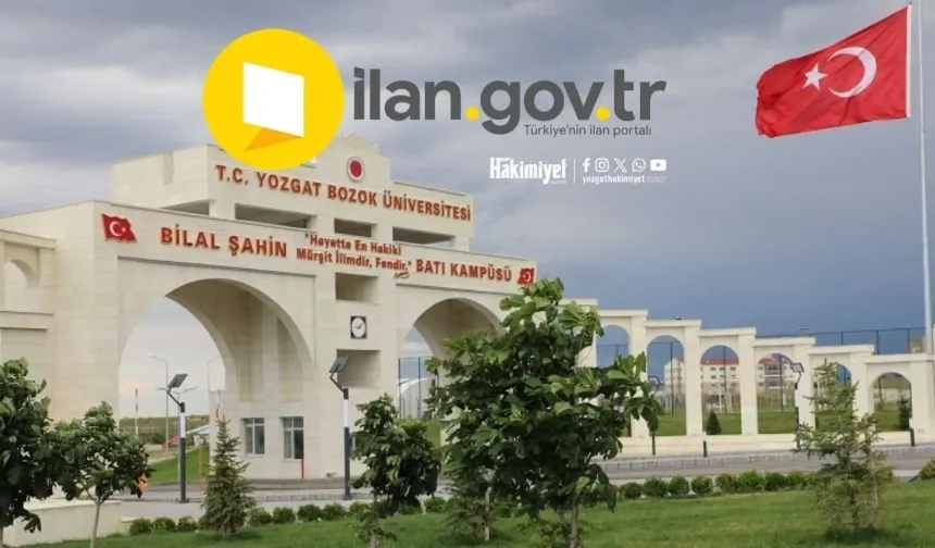 Yozgat Bozok Üniversitesi Öğretim Elamanı İlanına Çıktı
