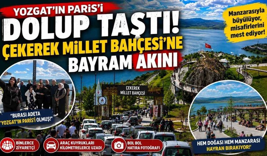 Yozgat'ın Paris'i Dolup Taştı! Çekerek Millet Bahçesi'ne Bayram Akını