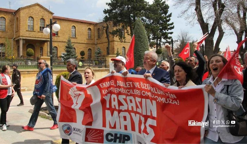 Yozgat'ta 1 Mayıs: Emek ve Dayanışma Günü Yürüyüşü Gerçekleştirildi