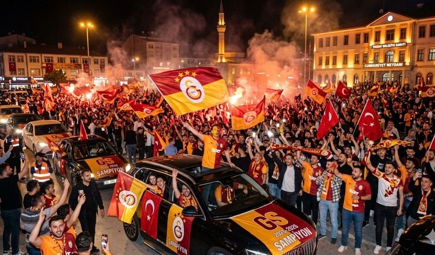 Yozgat’ta Sarı-Kırmızılı Taraftarlar Geceyi Aydınlattı