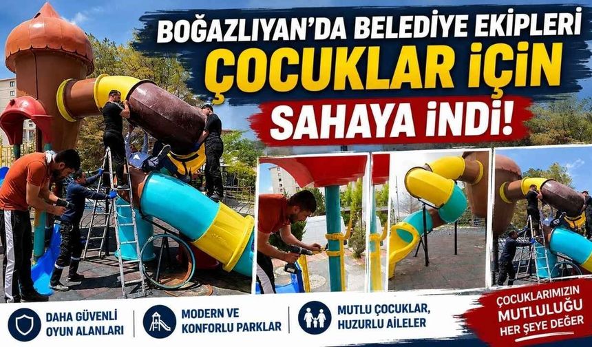 Boğazlıyan’da Belediye Ekipleri Çocuklar için Sahaya İndi!