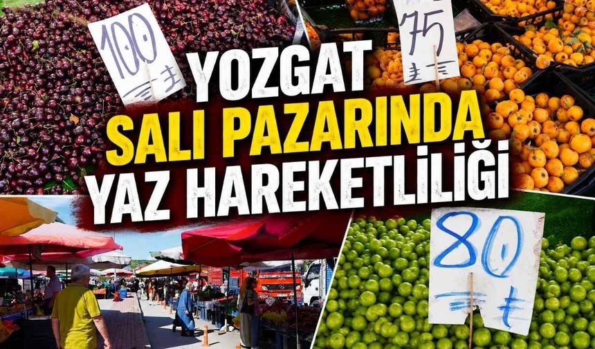 Yozgat Salı Pazarında Yaz Hareketliliği