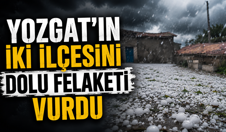 Son Dakika... Yozgat'ın İki İlçesini Dolu Felaketi Vurdu