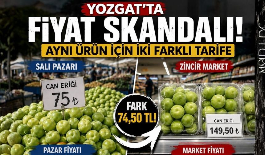 Yozgat'ta Fiyat Skandalı! Aynı Ürün İçin İki Farklı Tarife