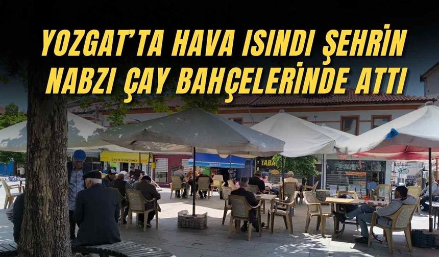 Yozgat’ta Hava Isındı Şehrin Nabzı Çay Bahçelerinde Attı