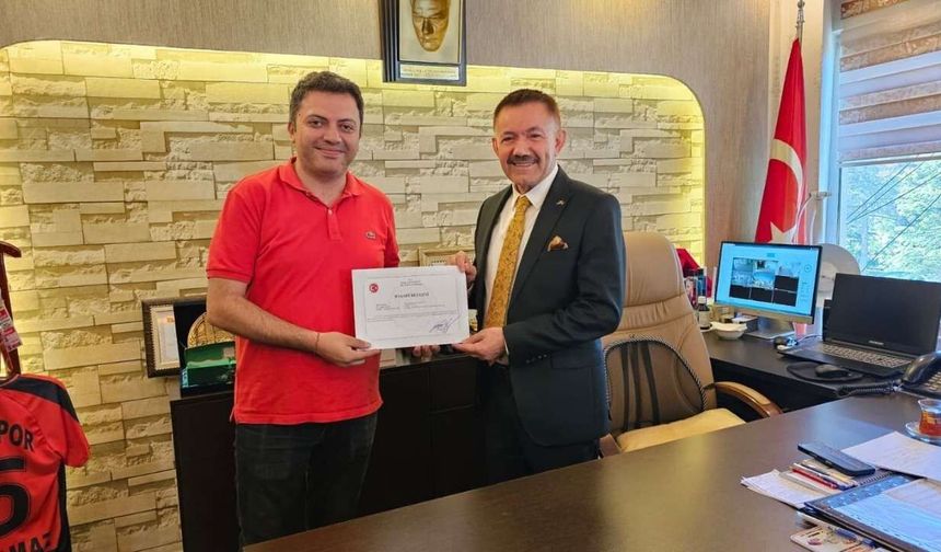 Yozgat'ta Sahanın Aslanlarına Başarı Belgesi Verildi