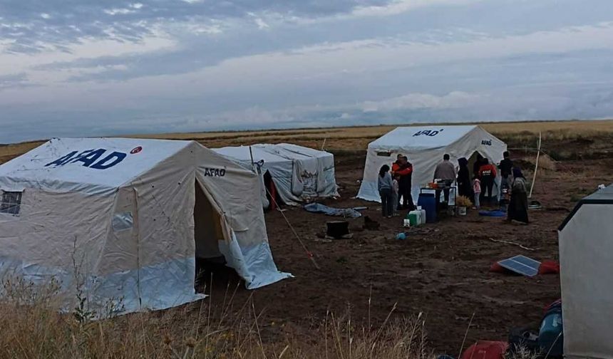Yozgat'ta Sağanak Sonrası AFAD Sahaya İndi! İşçilere Çadır Kuruldu
