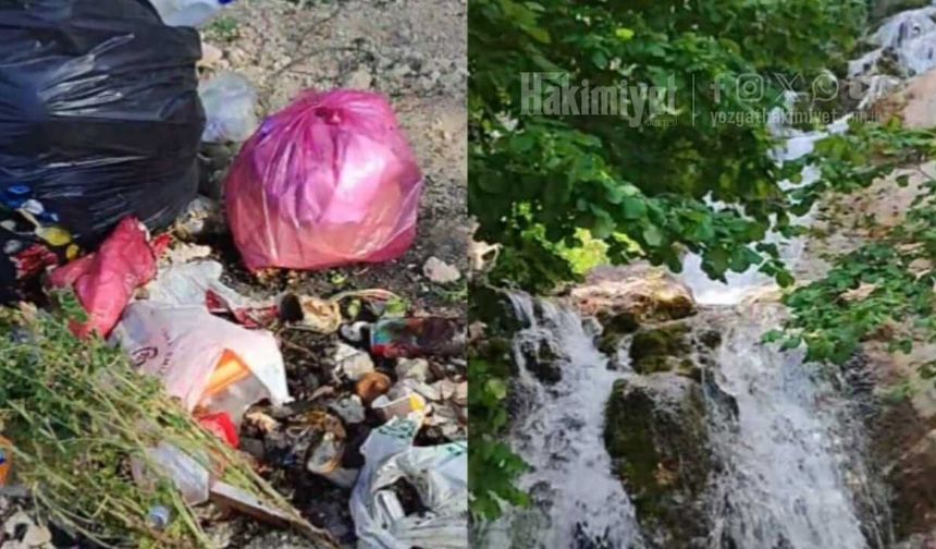 Yozgat’taki Şelale Çöplüğe Döndü, Köy Halkı Tepkili