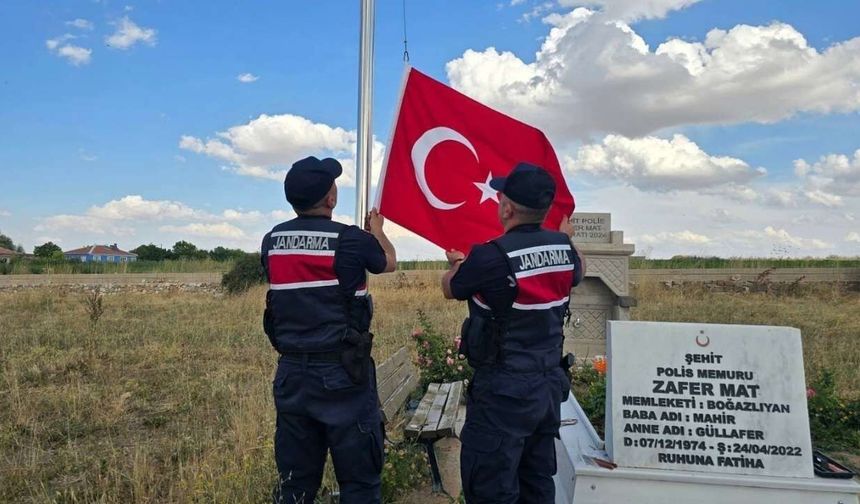 Boğazlıyan’da Şehit Polis Zafer Mat’ın Mezarı Yenilendi