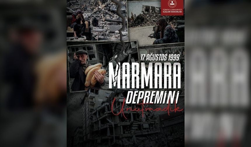 İçişleri Bakanlığı'ndan 17 Ağustos paylaşımı: "Unutmadık"