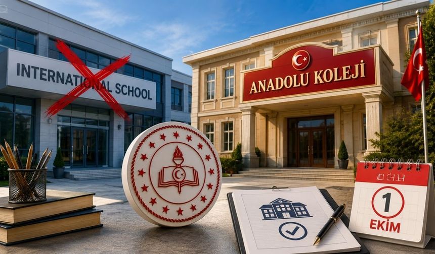 MEB Duyurdu: Yabancı İsimli Özel Okullar İçin 1 Ekim Süresi