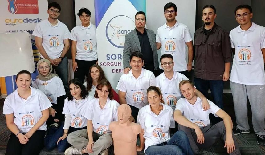 Sorgun’da Uluslararası Gönüllülere Afet ve İlk Yardım Eğitimi Verildi