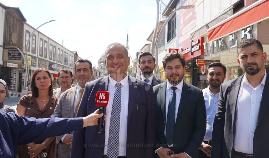 Yozgat Esnafını Dinleyen Genel Başkan Yardımcısı Tanrıöver’den Şehirdeki Yolları Eleştiri!