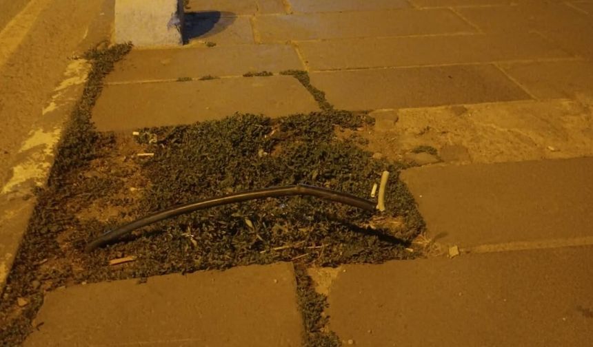 Yozgat Lise Caddesi’nde Tehlike Alarmı! Açıkta Kalan Elektrik Kablosu Korkuttu