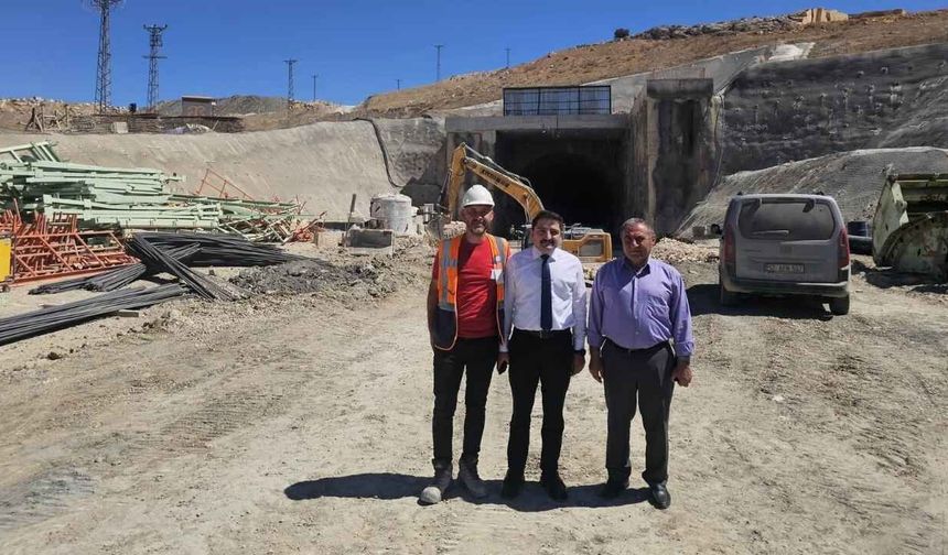Yozgat Yenifakılı’da Hızlı Tren Tüneli Çalışmaları İnceleniyor