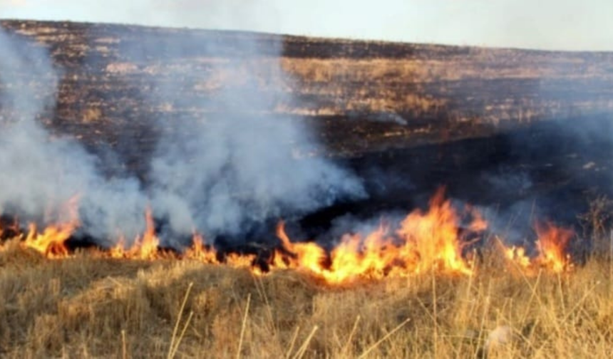 Yozgat’ta Anız Yakan Şahsa 3 Bin 705 TL Ceza