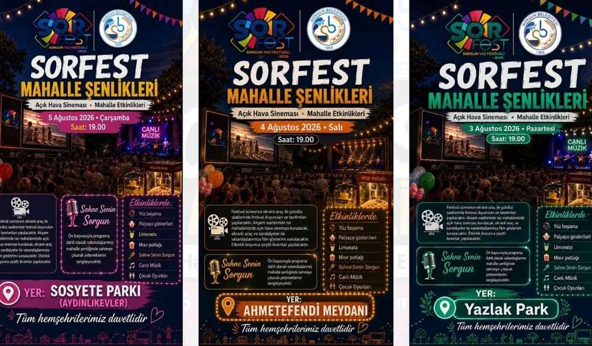 Yozgat'ta Bu Akşam Başlıyor! Eğlence Mahallelere Geliyor