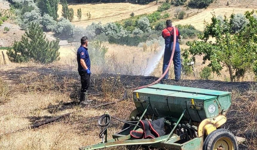 Yozgat’ta Ot Yangını: 2 Dönüm Arazi Küle Döndü