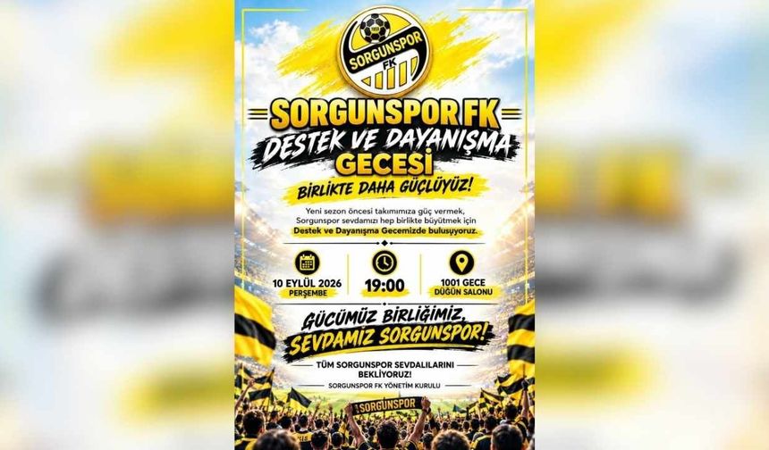 Sorgunspor FK İçin Büyük Buluşma! Destek Ve Dayanışma Gecesi Düzenlenecek