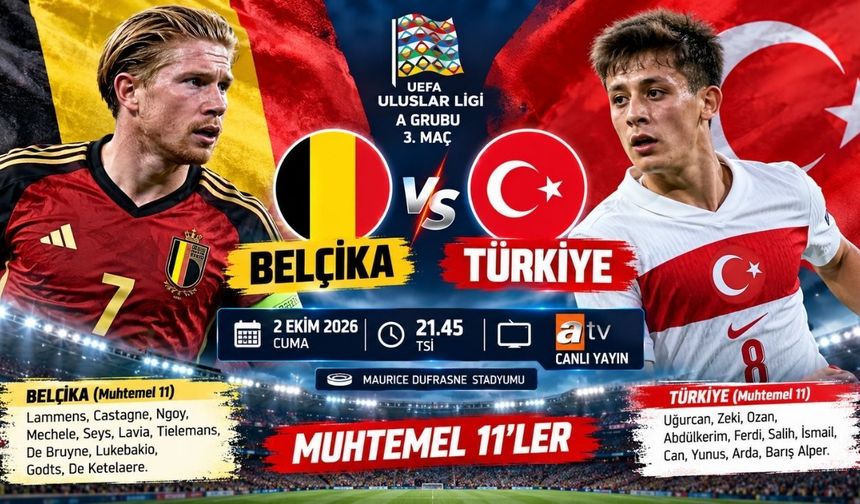 Belçika - Türkiye Maçı Ne Zaman, Saat Kaçta, Hangi Kanalda? Muhtemel 11'ler