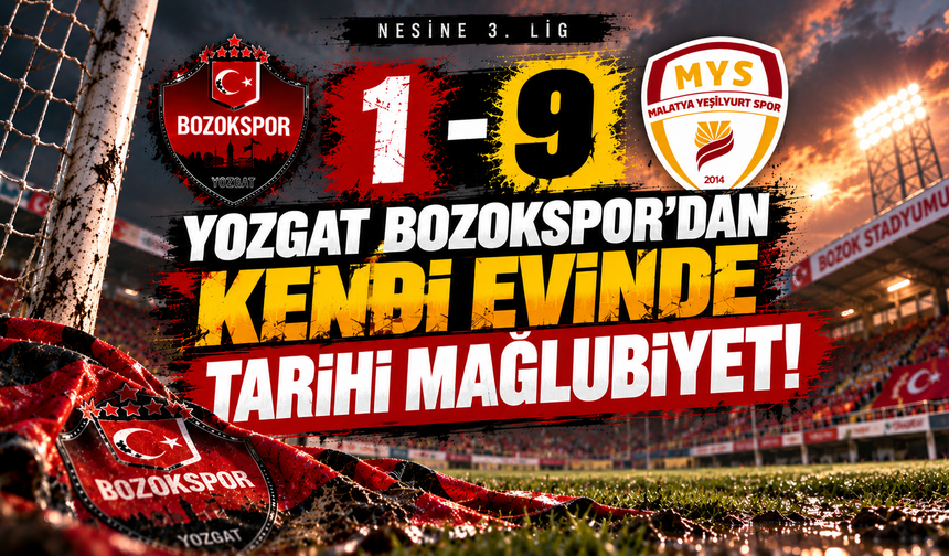 Yozgat Bozokspor'dan Kendi Evinde Tarihi Mağlubiyet!