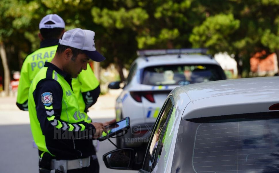 Yozgat Kent Park Çevresinde Sıkı Trafik Denetimi