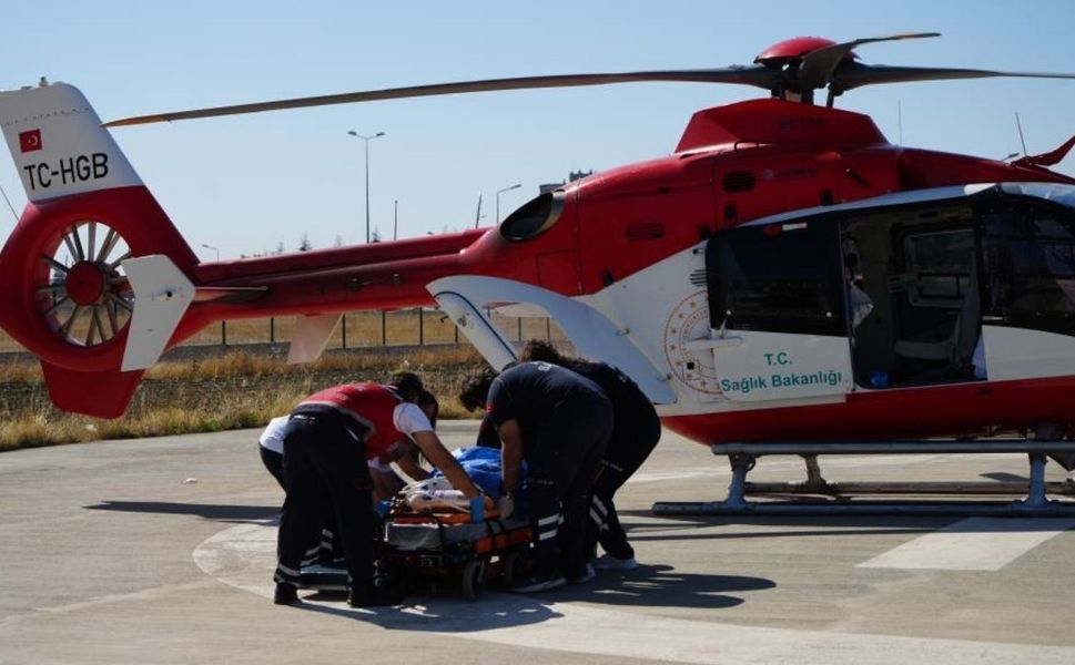 Yozgat’ta Kaza Geçiren Çocuk İçin Zamanla Yarış! Hava Ambulansıyla Ankara’ya Uçtu