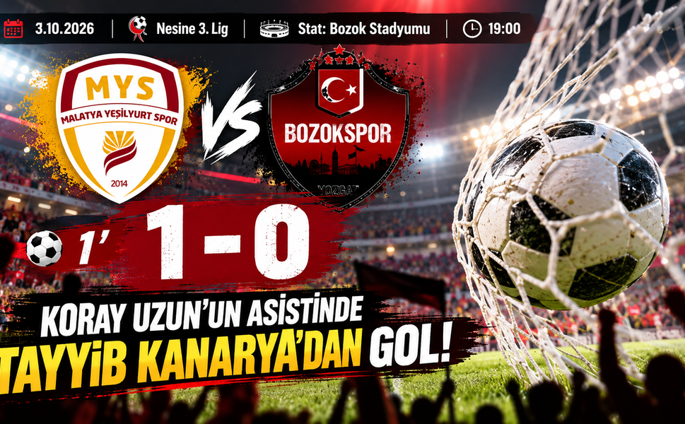 Bozok Stadyumu'nda Maç Gol ile Başladı! İlk Dakikada Skor 1-0 Oldu