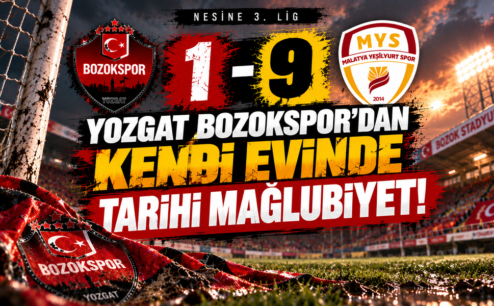 Yozgat Bozokspor'dan Kendi Evinde Tarihi Mağlubiyet!