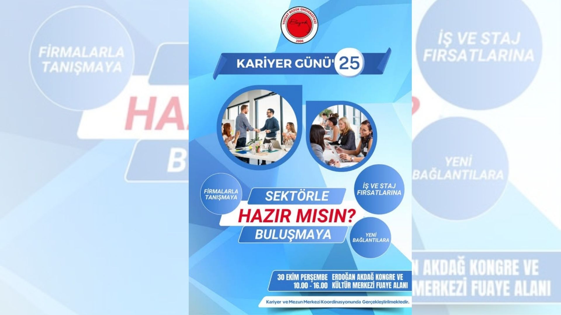 Sektör Temsilcileri Yozgat’ta Buluşuyor “Kariyer Günü ‘25” Başlıyor