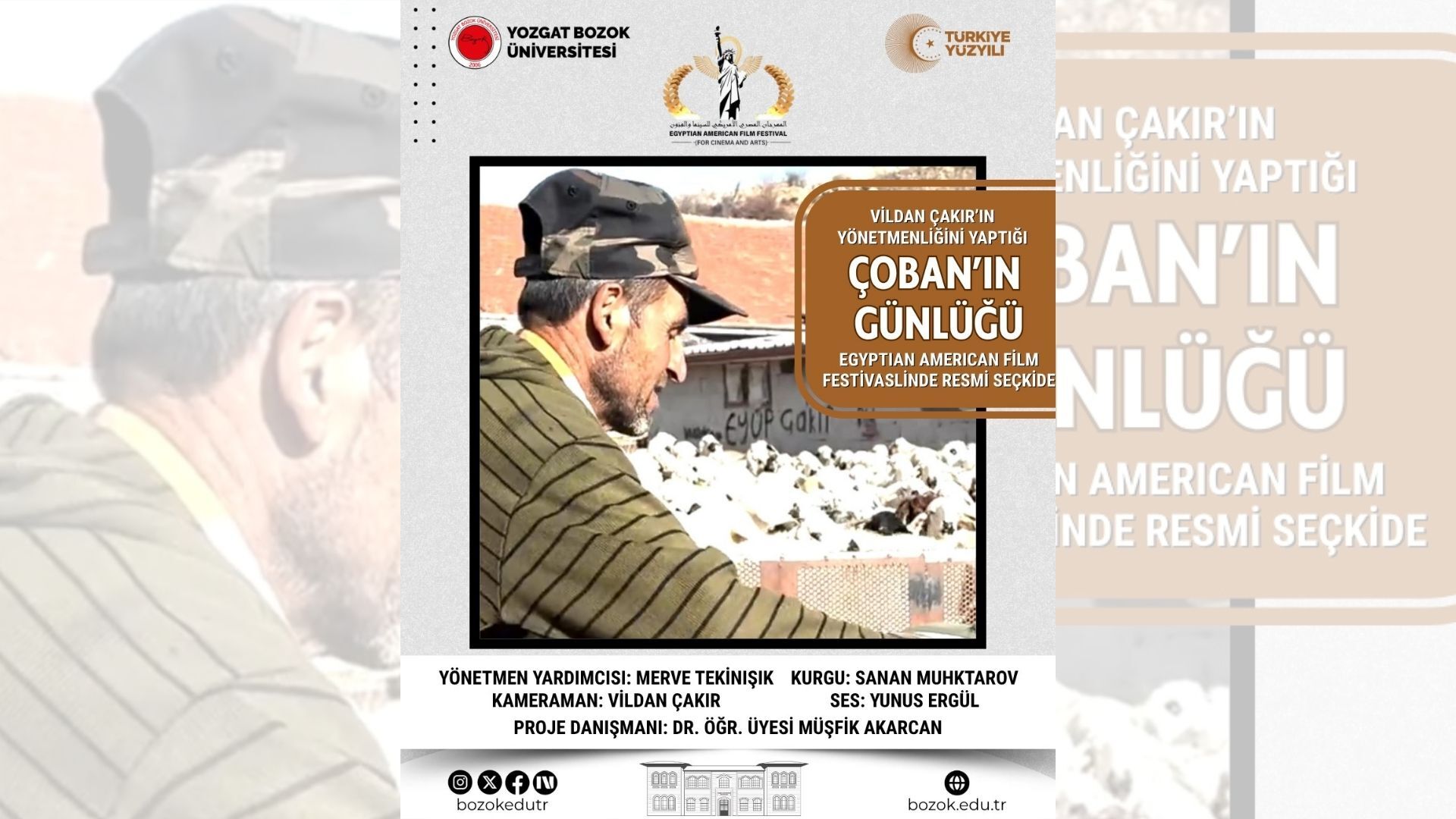 Yozgat Bozok Üniversitesi Öğrencilerinden Büyük Başarı Filmleri Resmi Seçkide