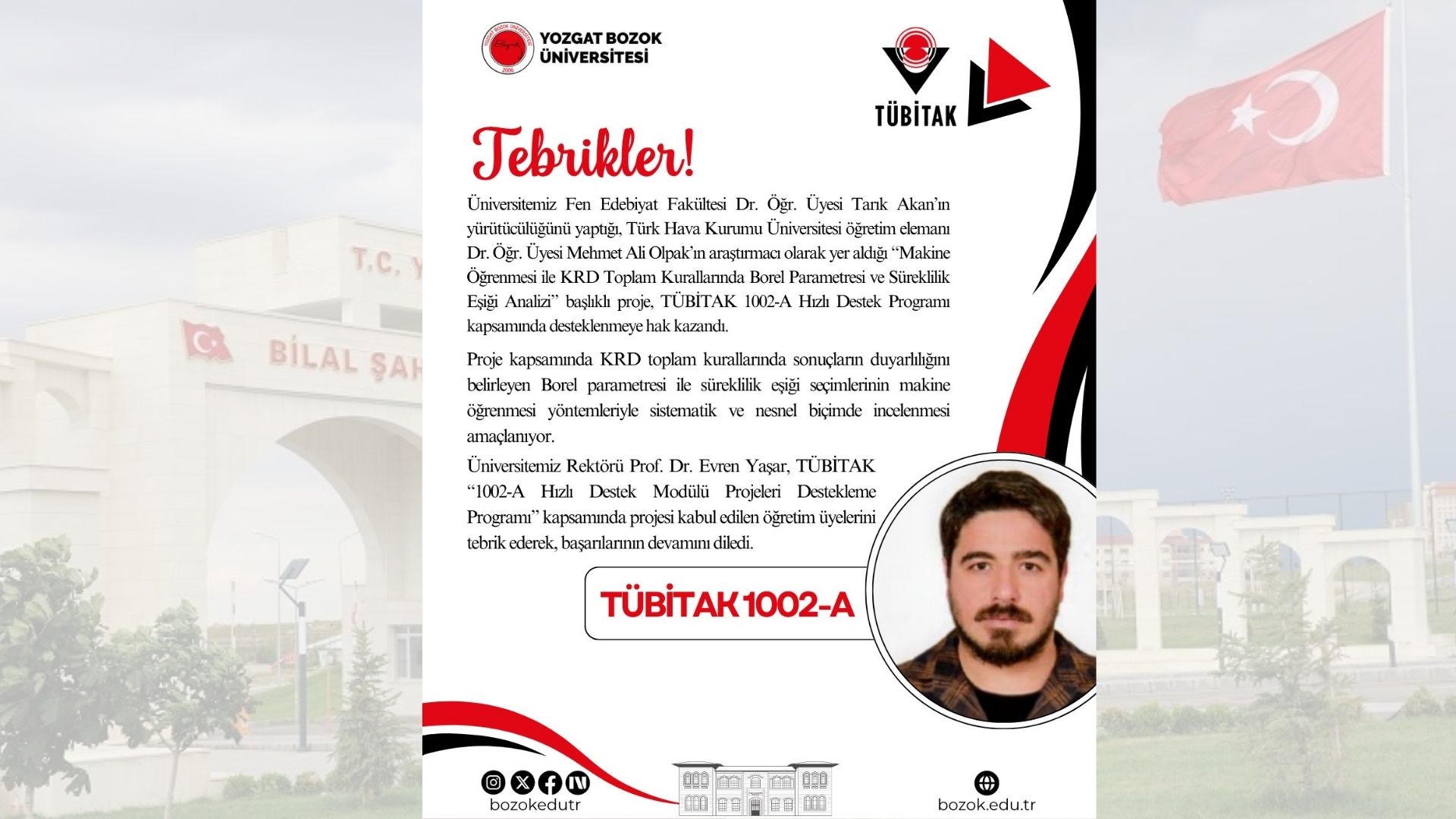 Yozgat’ Yeni Tübi̇tak Desteği Proje Onaylandı1
