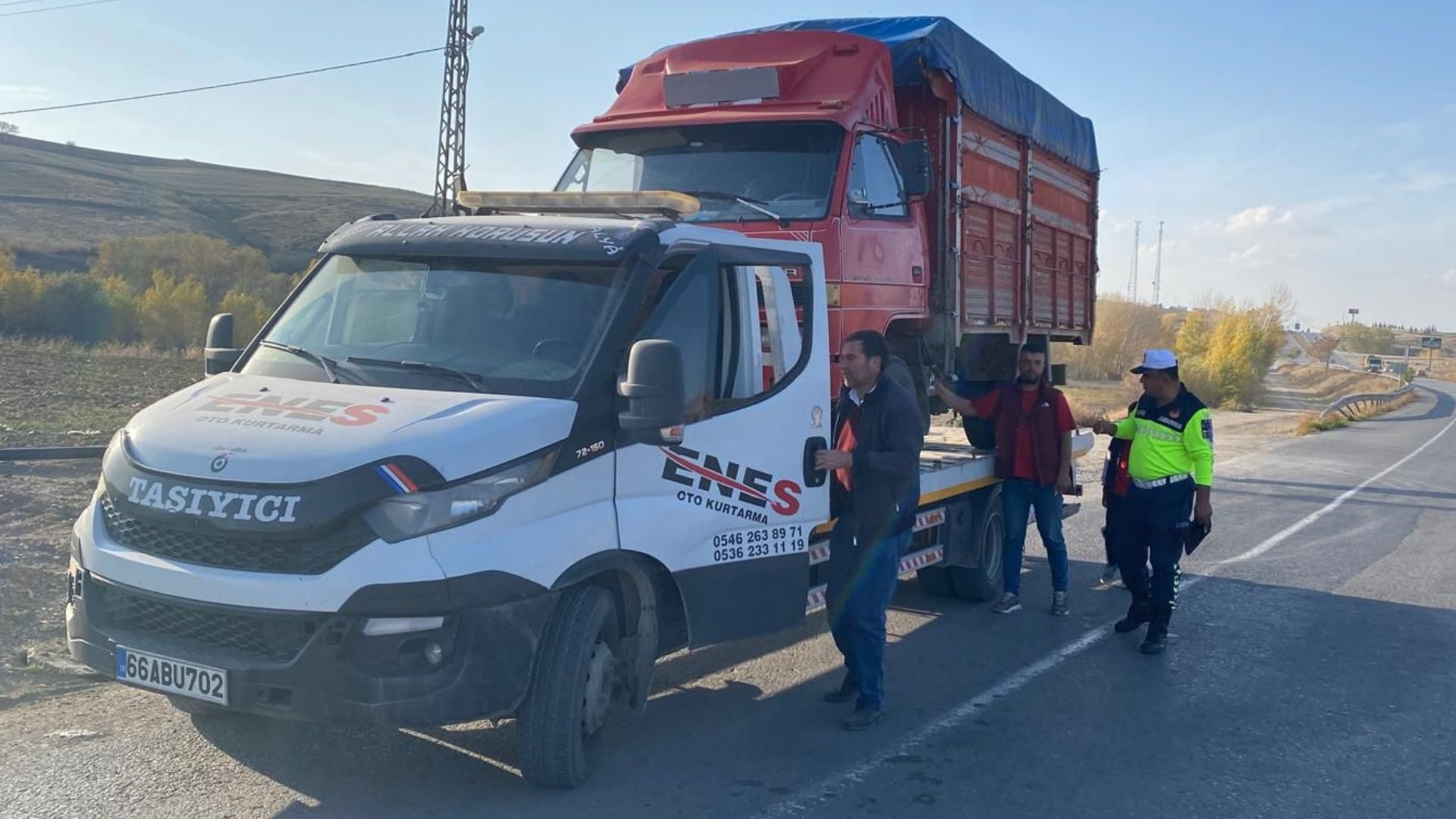 Yozgat’ta Denetimler Sürüyor Sorgun'da Kamyonete El Konuldu (1)