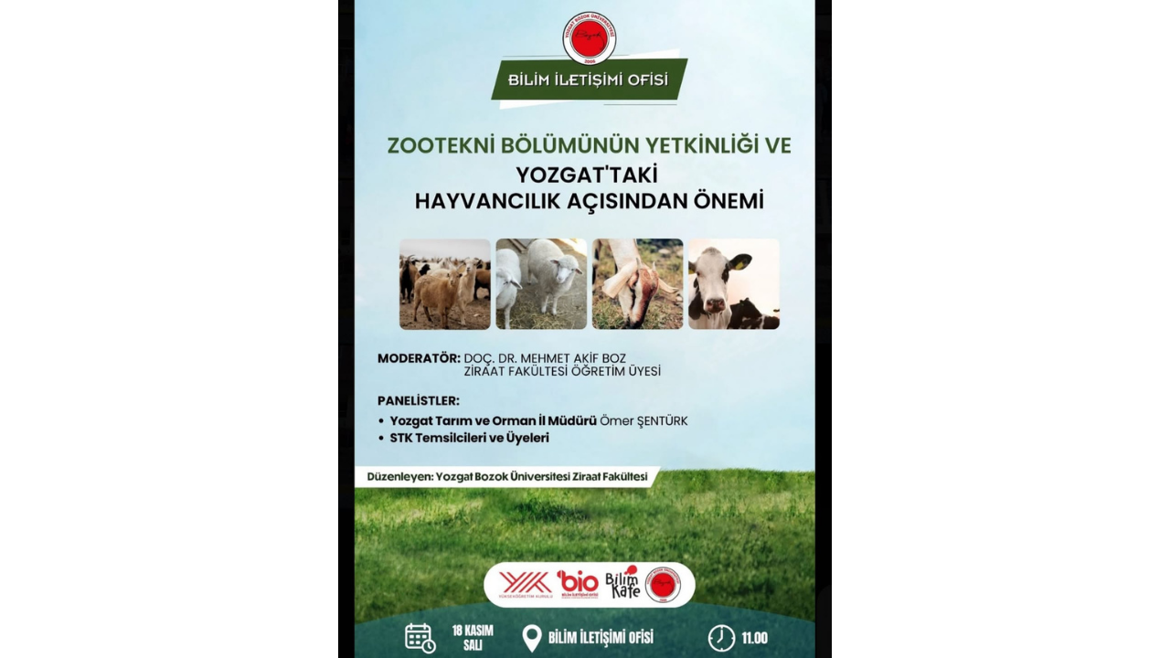 Yozgat’ta Hayvancılığın Geleceği İçin Önemli Panel Yarın Düzenleniyor (2)
